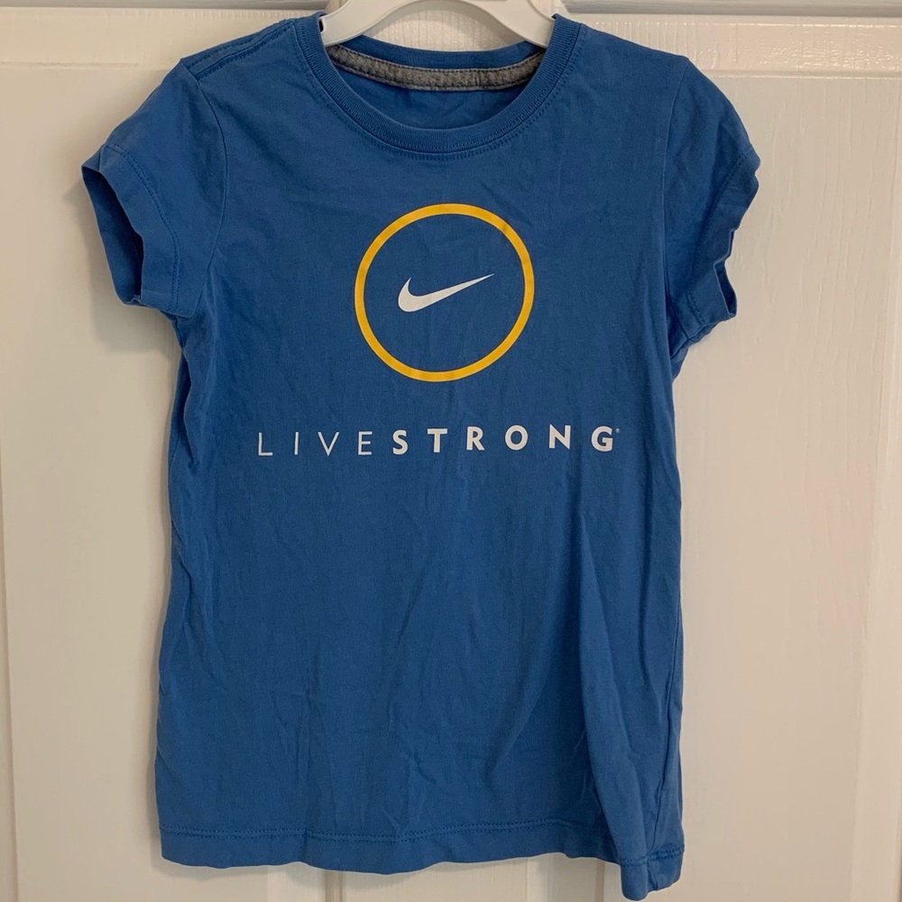 Nike Girls Sports Blue T-shirt